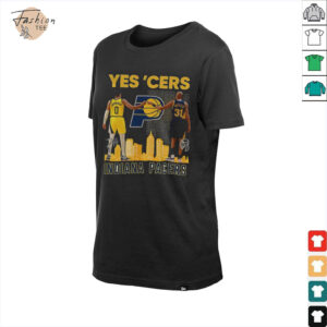 Yes’ Cers Tyrese Haliburton vs Reggie Miller Indiana Pacers NBA Basketball signatures shirt